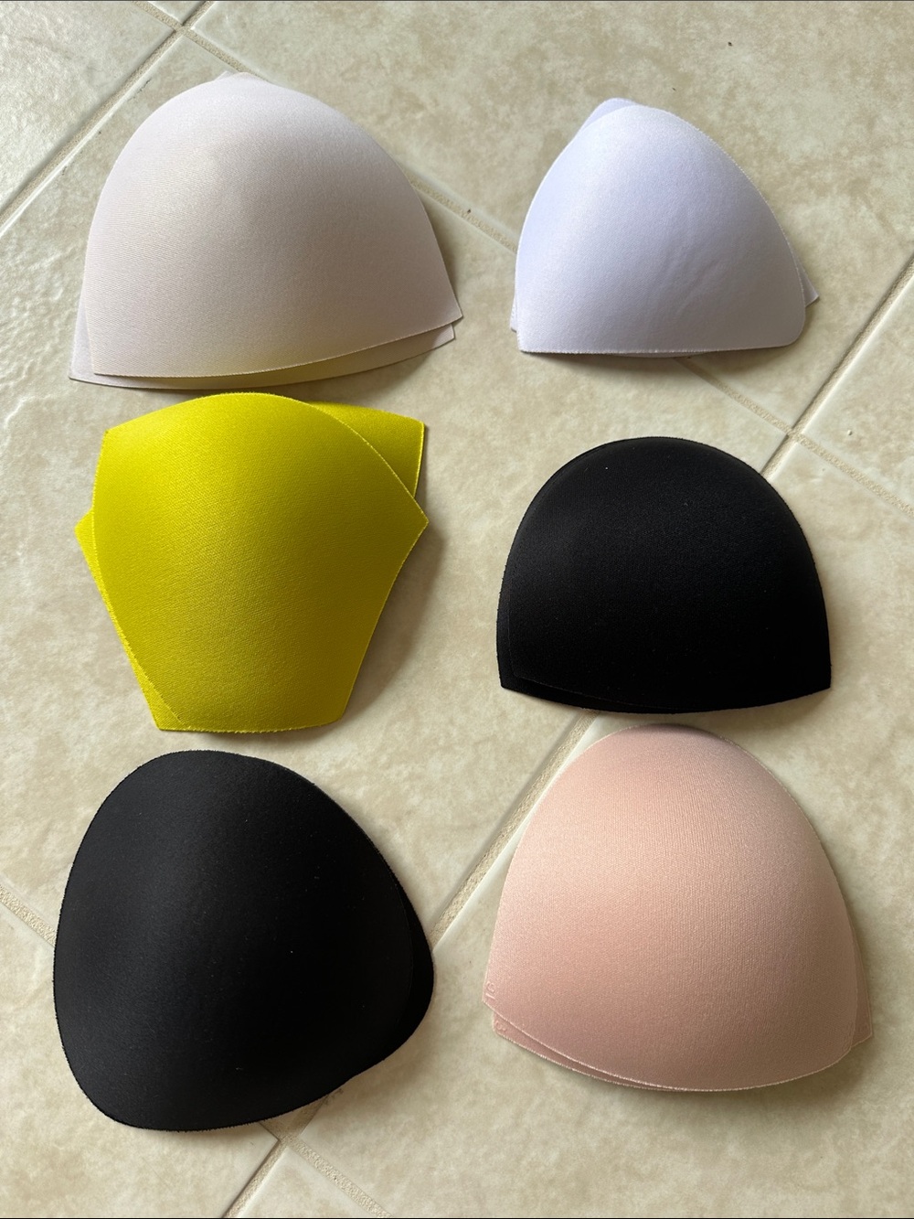Removable Foam Bra Cups - Multi-Color Pack